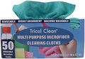 Tricol Clean 50PK Profesional Resuable Lint Free Microfiber Edgeless Cleaning by TricolClean