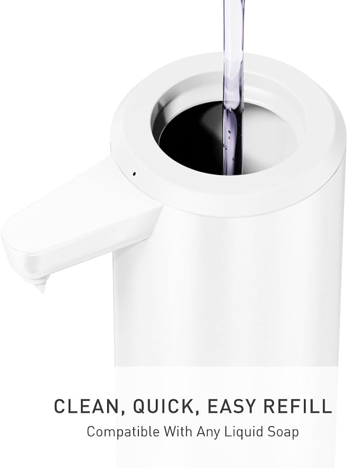 simplehuman Liquid Sensor Pump, 9 oz Automatic Soap Dispenser - Image 4