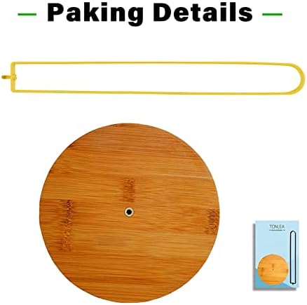 TONLEA Wooden Paper Towel Holder Countertop, Kitchen-Towel-Holder FreeStanding - Image 6