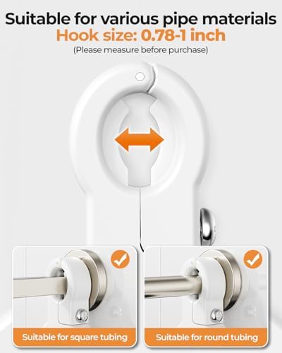 ODesign 2 Tier Shower Caddy for Handheld Shower Heads Anti-Swing White - Image 4