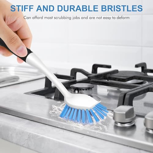 SetSail Dish Brush with Handle, 3 Pack Stiff Bristles Dish Scrubber - Image 4