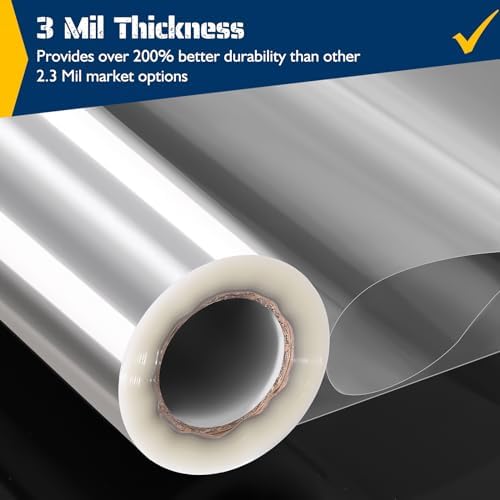 Vanhench Clear Cellophane Wrap Roll 16 in×100 ft 3Mil Thick - Image 4