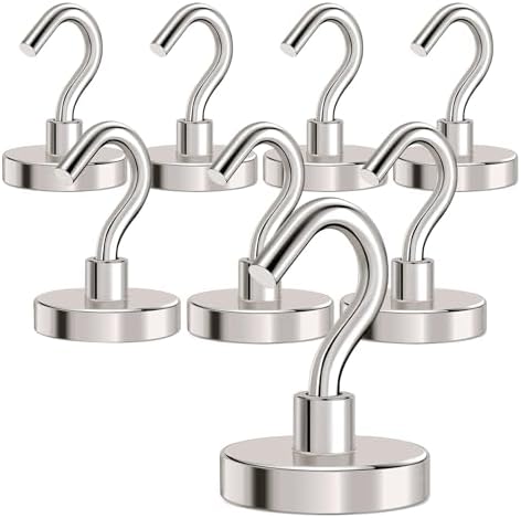 MIKEDE Magnetic Hooks Heavy Duty 120LB+ Strong Magnet by MIKEDE