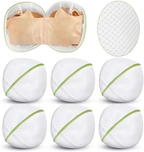 Shappy 6 Pcs Bra Washing Bag for Laundry Storage Women 11.81 Inch Green by Shappy