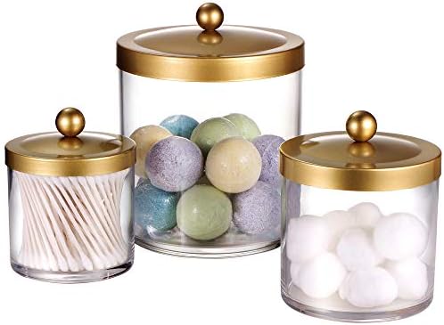 SheeChung 3Pack Large Plastic Apothecary Jars by SheeChung