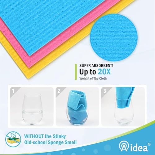 AIDEA Swedish Dishcloths for Kitchen, Reusable Paper Towels - Image 3