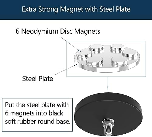 Super Strong Magnetic Hooks Heavy Duty, Magnetic Utility Hooks - Image 4