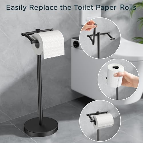 FORIOUS Commercial Toilet Paper Holder Wall Mount Bathroom Tissue Holder - Image 5