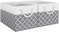 Fab totes Storage Bins 2-Pack, Foldable Storage Baskets by Fabtotes