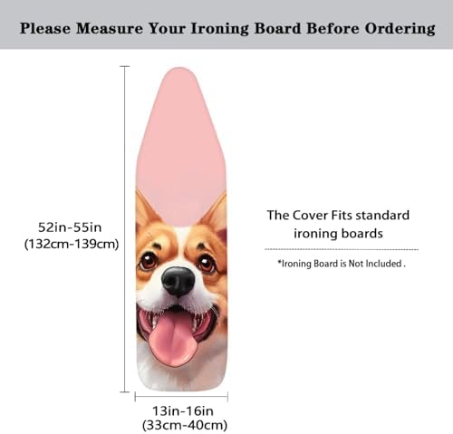 GLENLCWE Cute Corgi Ironing Board Cover Full Size Heavy Duty Iron Pad Cover - Image 4
