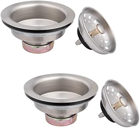 Artiwell 2-Pack Kitchen Sink Basket Strainer and Stopper, 3-1/2” Kitchen Drain - Image 2