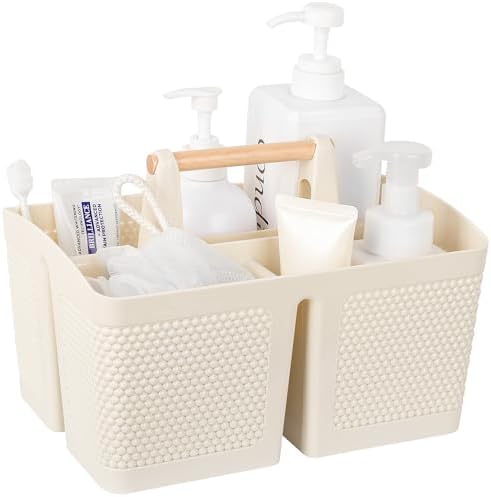 rejomiik Plastic Shower Caddy, Portable Shower Basket by rejomiik