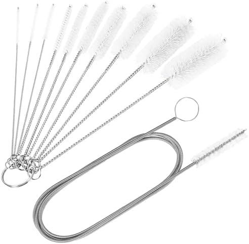 CiaraQ 11-Piece White Tube & Pipe Cleaning Brush Set by CiaraQ