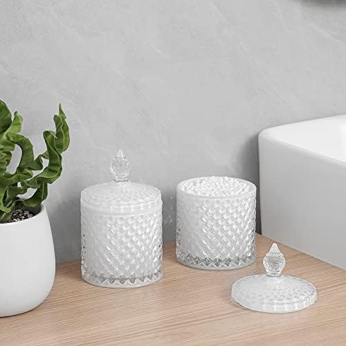 2 Pack Qtip Holder Apothecary Jars - Image 2