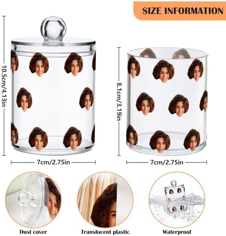 Personalized Custom 4 Pack Qtip Holder Dispenser - Image 2