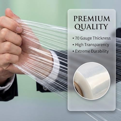 Stretch Film Wrap for Moving, 3 Pack 15 Inch x 1000ft 70 Gauge, Plastic Wrap - Image 5
