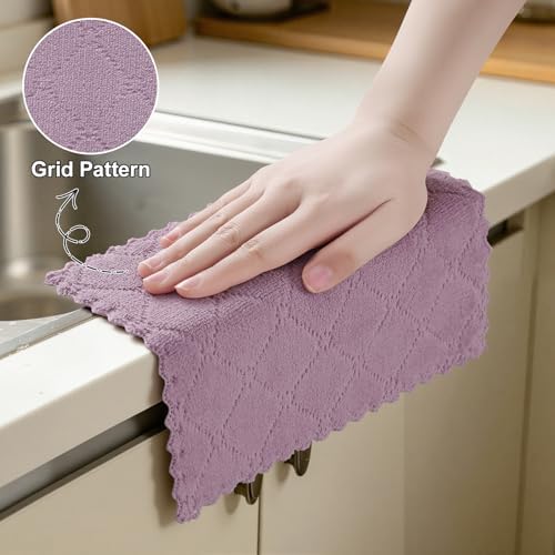 Homaxy Super Soft Absorbent Coral Velvet Dish Cloths 18 Pack - Image 4