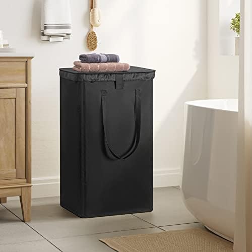 WOWLIVE 100L Black Laundry Hamper - Image 3