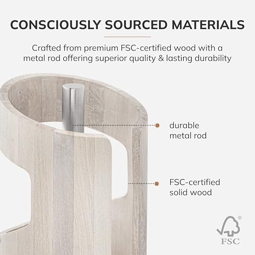 Anji Mountain Wooden Paper Towel Holder - Image 3
