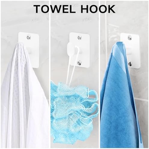 KLJKPA Bathroom Accessories Set, 4-Piece White Bathroom Hardware Set - Image 5