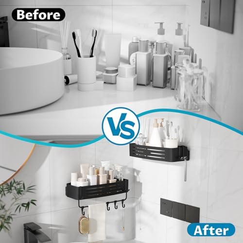 Onemake Suction Cup Shower Caddy, Shower Shelf, Bathroom Organizer - Image 3