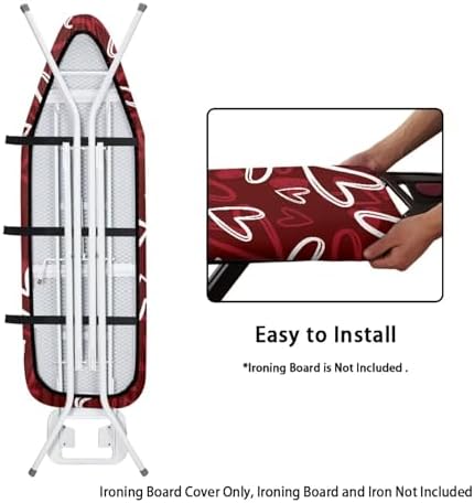 Love Heart Ironing Board Cover Comfortable Lines Ironing Board Covers - Image 4