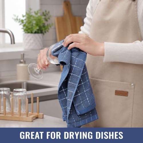 Kitinjoy 100% Cotton Terry Kitchen Towels, 13”x 28” - Image 6