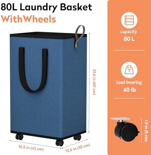 SpaceTrove Rolling Laundry Basket - Image 2