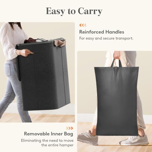 Lifewit 165L 3 Section Laundry Hamper - Image 6