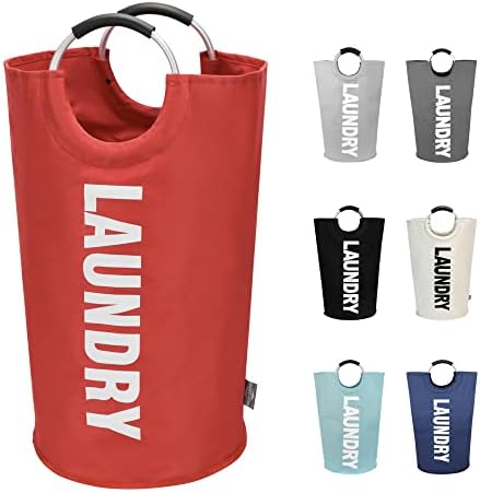DOKEHOM 90L Large Laundry Basket Bag, Collapsible Tall Hamper by DOKEHOM