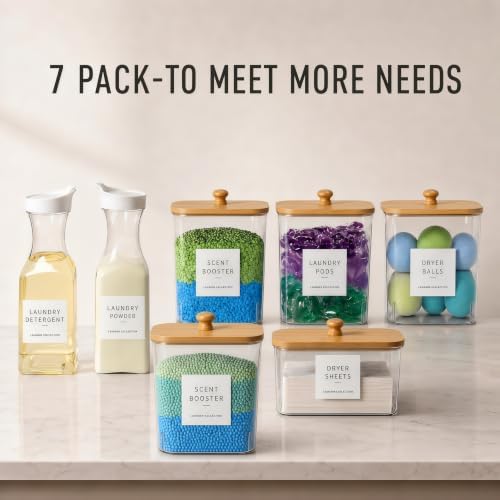 5+2 Pack Laundry Pods Containers & Dryer Sheet Holder & Laundry Detergent - Image 3