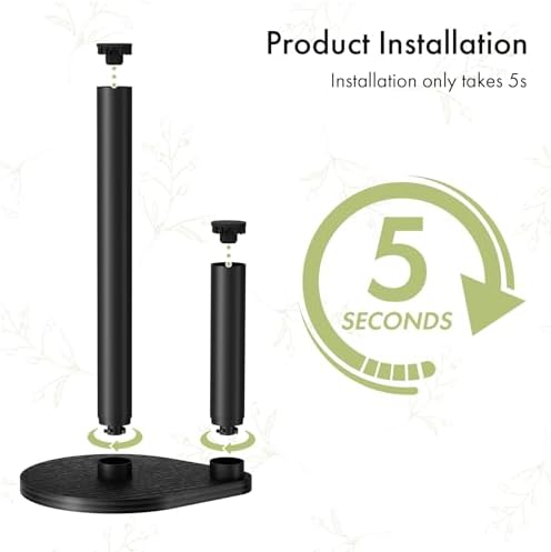 Kitchen Paper Towel Holder, Paper Towel Roll Holder, Waterproof, Quick Assembly - Image 5