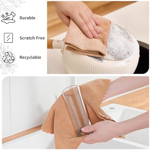 80 Pack Microfiber Cleaning Cloth Roll, Lint Free Rags & Tear Away Reusable - Image 2