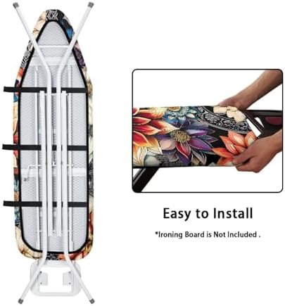 Boho Flower Ironing Board Cover Standard Ironing Board Cover - Image 4
