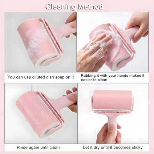 Reusable Lint Roller 2 Pack, Washable Sticky Lint Roller - Image 7