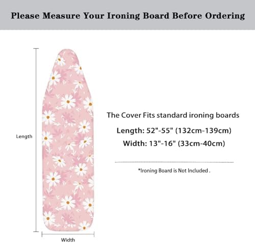 Petal Pink Ironing Covers with Thick Padding and Elasticized Edge Ironing Board - Image 6