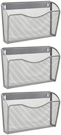 EASEPRES 3 Single Pocket Mesh Hanging File Organizer, Vertical Wall Mounted by EASEPRES