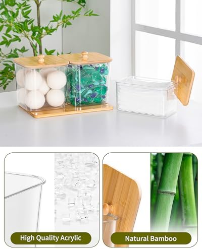 iCASA Trash Bag Dispenser Dishwasher Pods Container Under Sink Organizer - Image 5