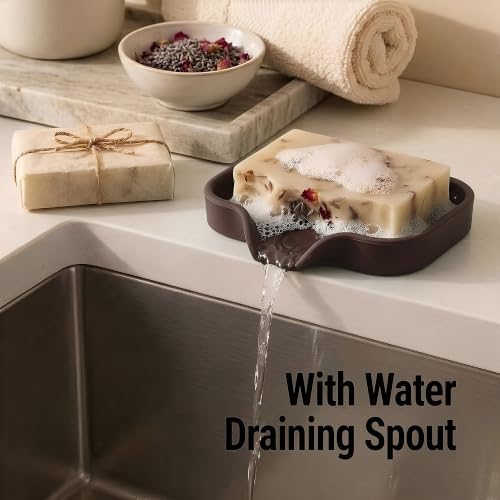 Zulay Kitchen Small Silicone Sponge Holder – Space-Saving Sink Organizer Tray - Image 2
