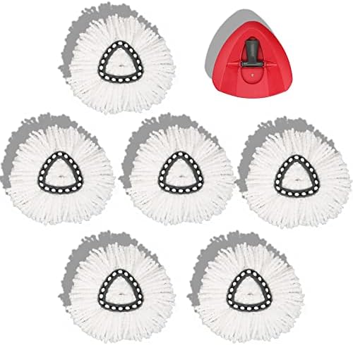 homsis 6+1 Pack Mop Replace Head and Base Replacement by homsis