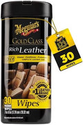 Meguiar's Gold Class Rich Leather Wipes, 30 Wipes by Unknown
