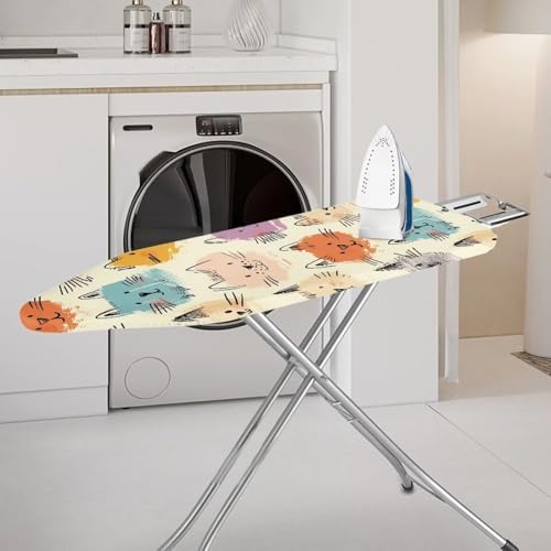 Cats Print Polyester Ironing Board Cover Hook & Loop Elastic Edge Easy to - Image 2