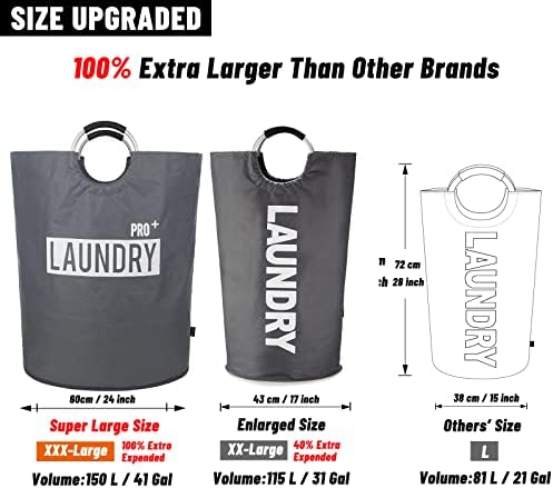 Caroeas Super Large 150L Laundry Basket Pro, Waterproof Laundry Hamper - Image 3