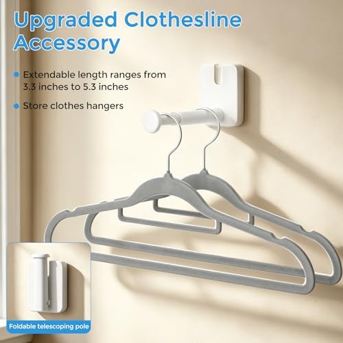 Retractable Clothesline, 16.7 Ft Heavy-Duty 44 lb Laundry Line - Image 3