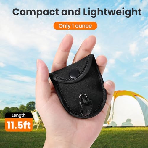 Compact Travel Clothesline Lightweight Camping Clothes Line, 24 Beads, 11.5 Feet - Image 2