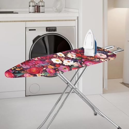 Wild Flower Field Steam Ironing Board Cover, Colorful Daisy Camellia Flowers - Image 2