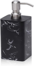 Soap Dispenser, 15 Oz with with Brushed Nickel Pump, Refillable Liquid Square by Suanti