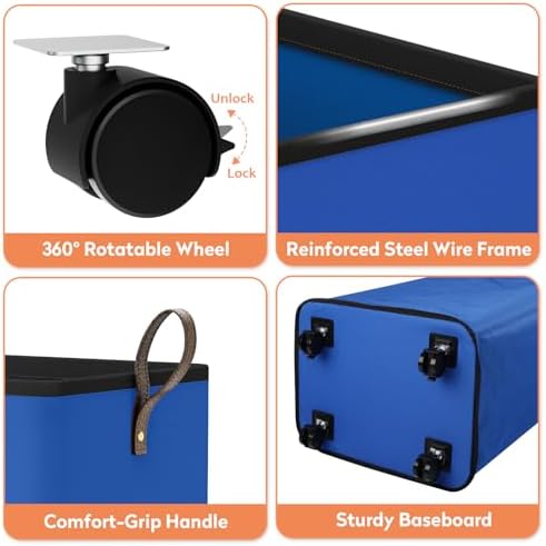 SpaceTrove Rolling Laundry Basket - Image 5