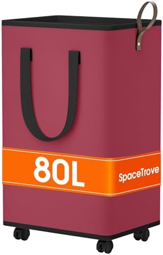 SpaceTrove Rolling Laundry Basket by Unknown