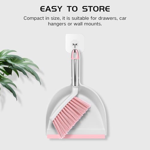 NACENA Mini Broom and Dustpan Set, Small Dust Pan and Brush Set - Image 6